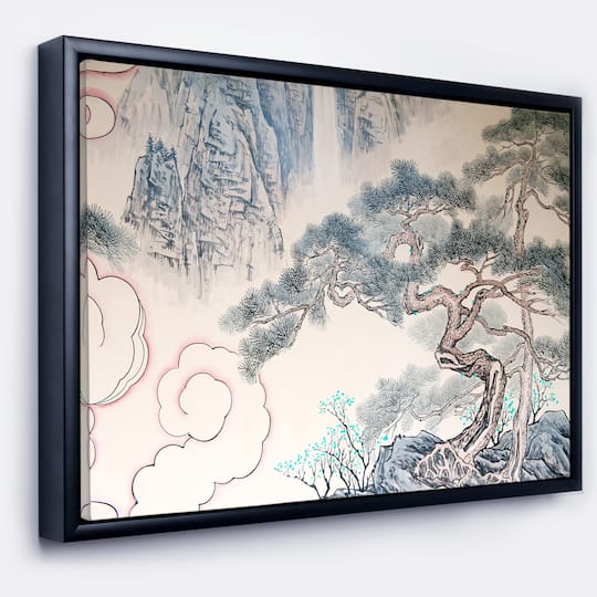 Designart - Chinese Blue Tree Art